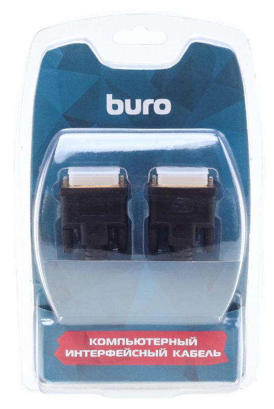 Кабель видео Buro DVI-D(m)-DVI-D(m) 3м ферриткольца контакты позолото черный (BHP RET DVI30) в Москвe