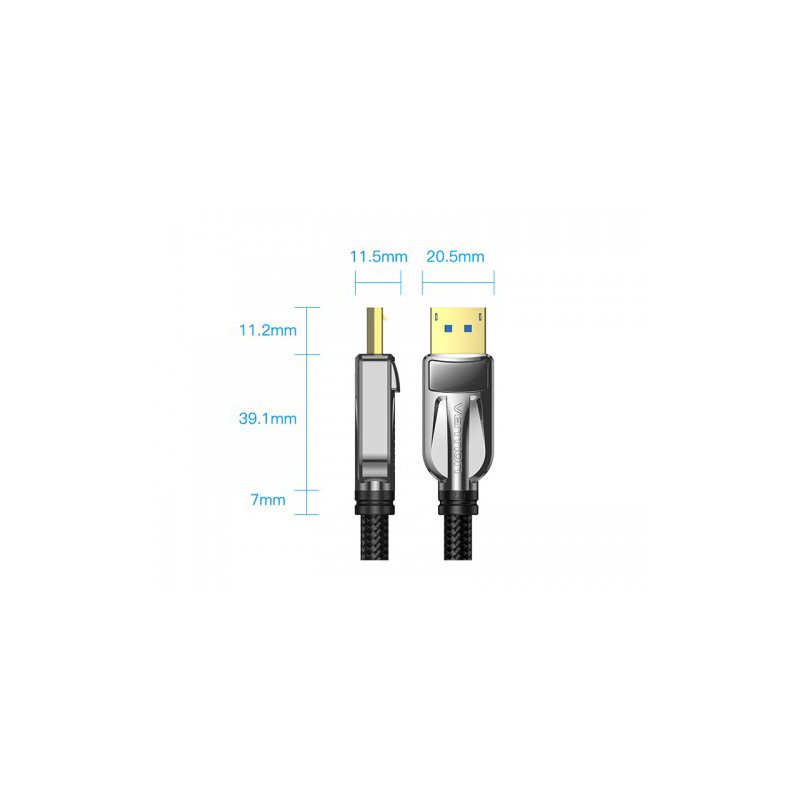 Аксессуар Vention DisplayPort v2.1 20M/20M 1.5m HGABG