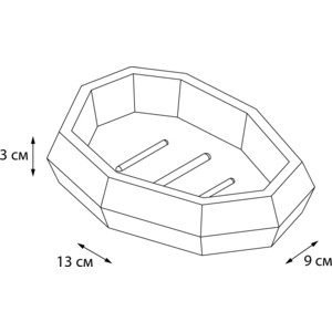 Мыльница Fixsen Flat белый (FX-290-4)