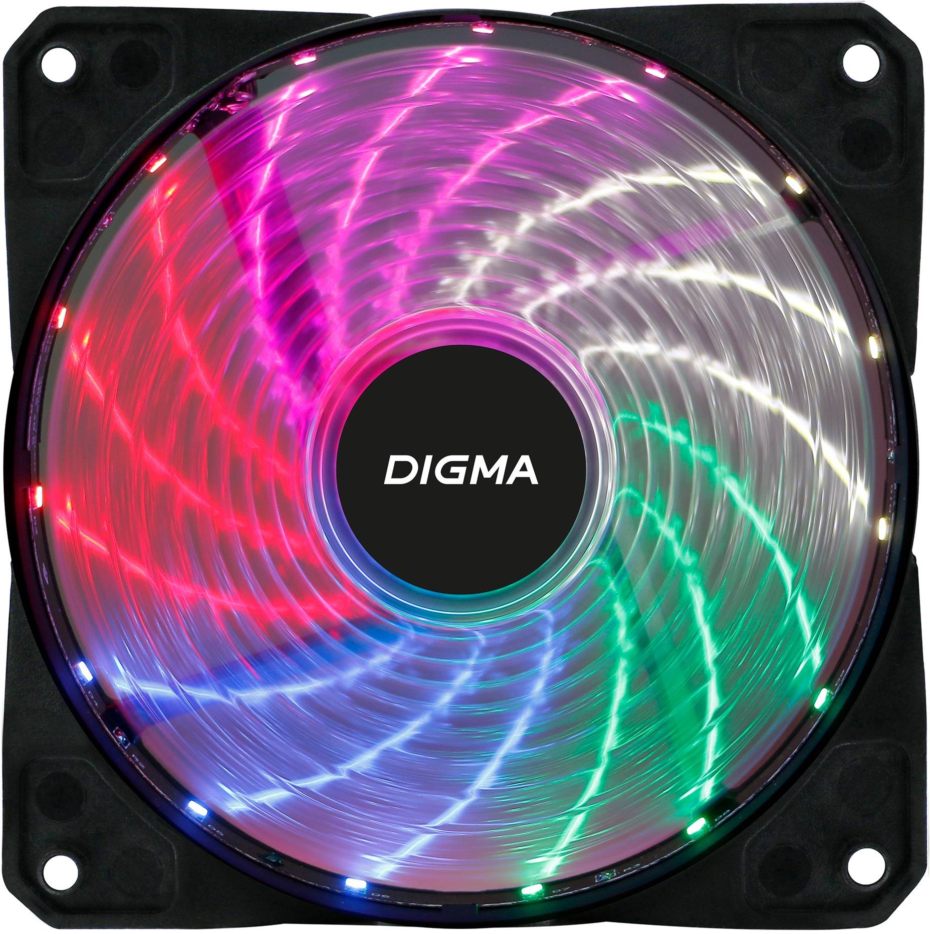 Вентилятор Digma DFAN-FRGB2, размер 120x120x25мм