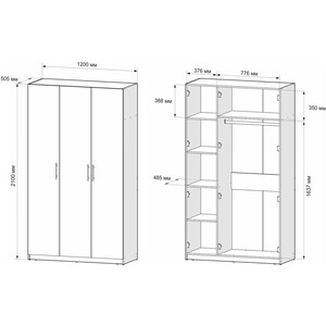 Шкаф Mebel Ars Элит (белый)