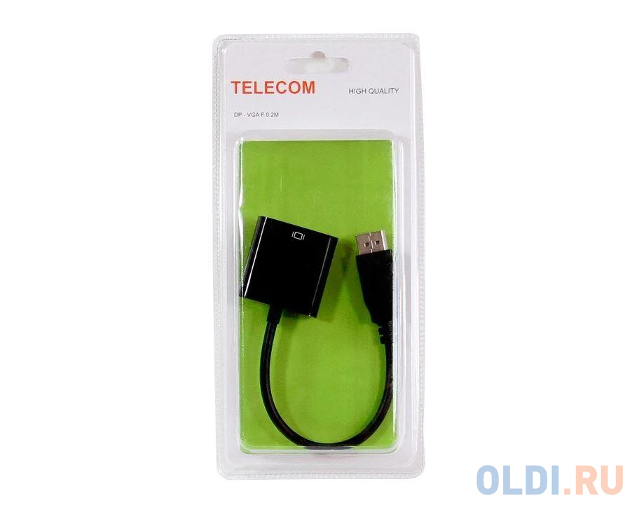 Переходник DisplayPort VCOM Telecom TA552 круглый черный в Москвe