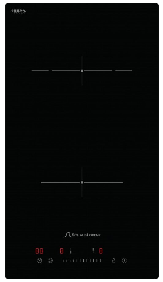 Электрическая варочная панель Schaub Lorenz SLK CY31S1, 2 конфорки, черный (SLK CY31S1)