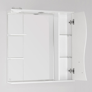Зеркало-шкаф Style line Амелия 75 с подсветкой, белый (4650134470499)