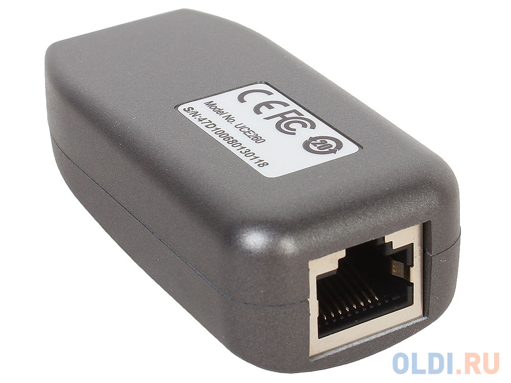 Удлинитель  Aten UCE260 Удлинитель, USB 2.0,  60 метр., 1xUTP Cat5e, USB A-тип, Male/Female, без шнуров, Б.П. 220> 5V