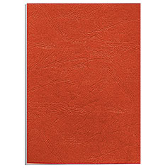 Обложки для переплета Delta A4, картон, 250г/м2, 100шт., красные, тиснение под кожу, Fellowes (FS-53703)