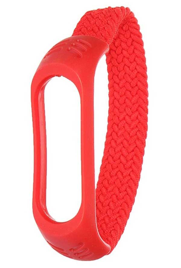 Ремешок Red Line для Xiaomi Mi Band 6 Nylon Braid 150mm Red УТ000025158 в Москвe