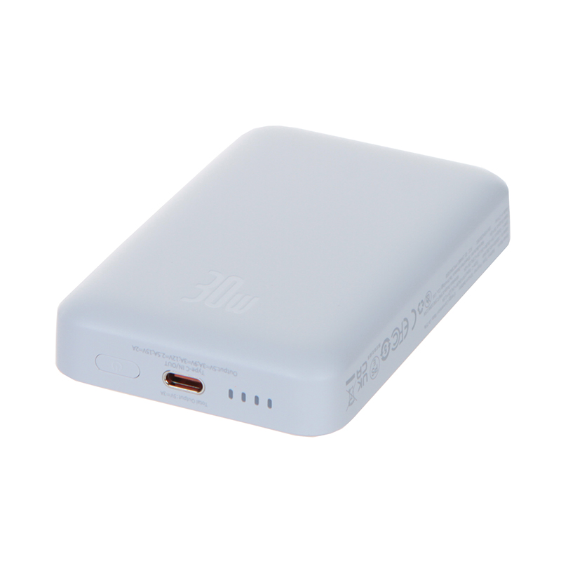 Внешний аккумулятор Baseus Power Bank Magnetic Mini Wireless Fast Charge 10000mAh 30W White PPCX110202