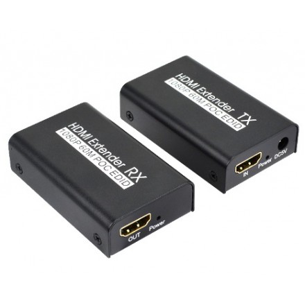 Удлинитель HDMI KS-is, 1xHDMI(19M)-1xRJ-45, 1920x1080, по витой паре до 50 м, Скорость передачи данных: 10.2 Гбит/сек (KS-430)