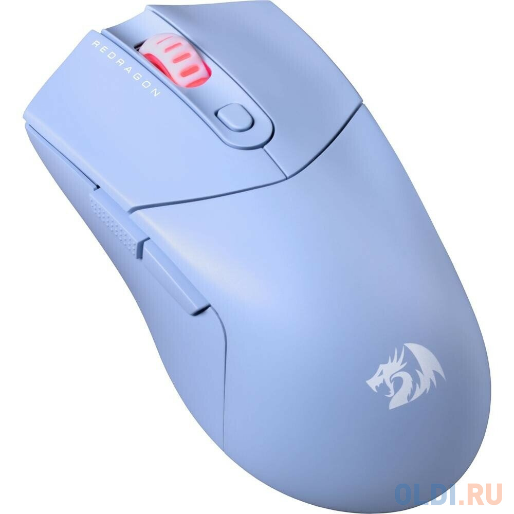 Игровая беспроводная мышь REDRAGON ST4R PRO синяя (USB, Bluetooth, 2.4G,  Pixart P3395, Huano, 6 кн., 26000 Dpi, RGB подсветка) в Москвe