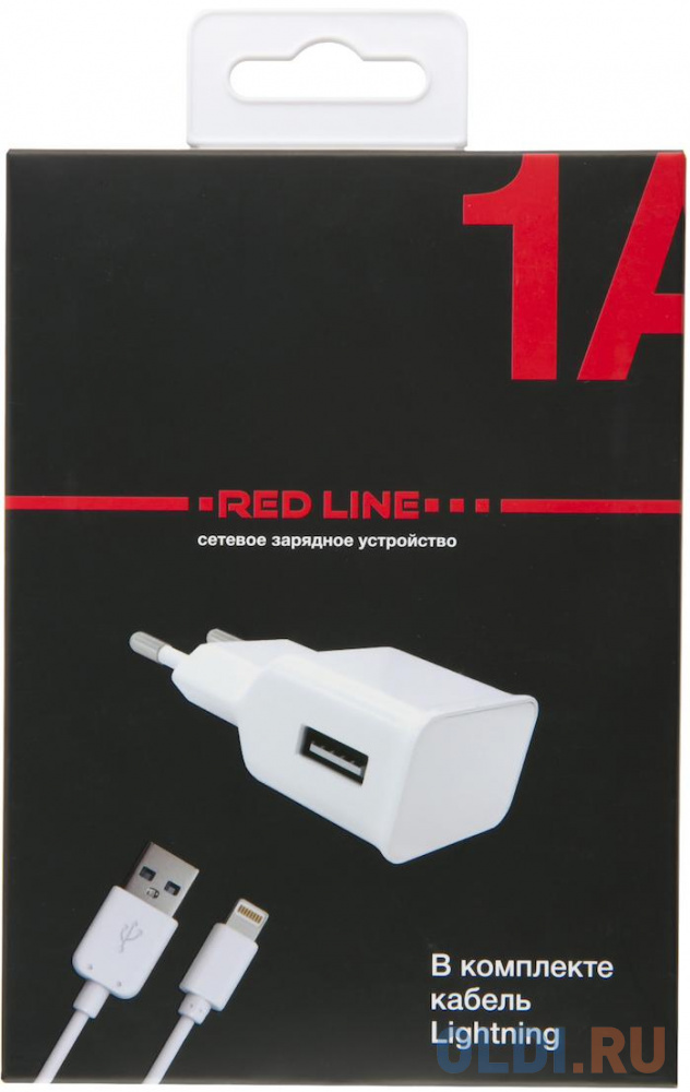 Сетевое зарядное устройство Red Line NT-1A 1A 8-pin Lightning белый УТ000013626 в Москвe