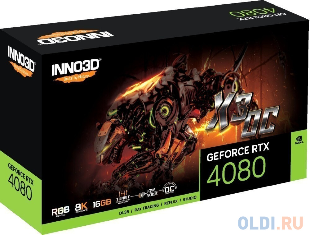 Видеокарта Inno3D nVidia GeForce RTX 4080 X3 OC 16384Mb в Москвe