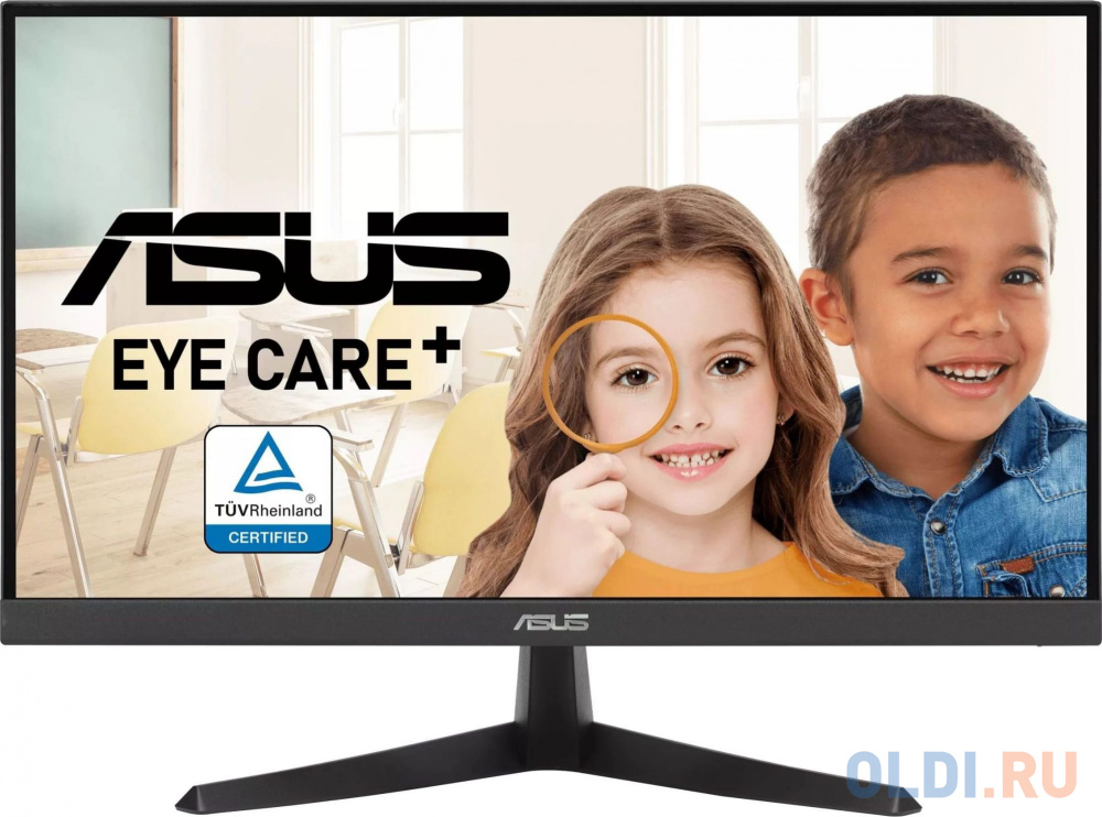 Монитор Asus 21.45" VY229HE черный IPS LED 1ms 16:9 HDMI матовая 1000:1 250cd 178гр/178гр 1920x1080 75Hz VGA FHD 2.72кг