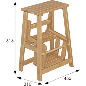 Табурет-стремянка Мебелик бук (П0005684)