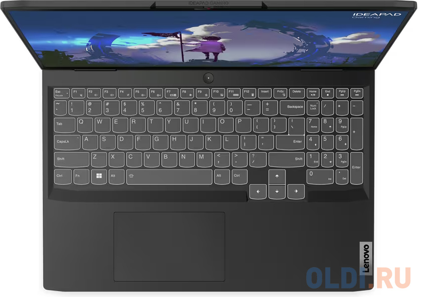 Ноутбук 16" IPS FHD Lenovo IdeaPad Gaming 3 16IAH7 grey (Core i5 12450H/16Gb/512Gb SSD/3050 4Gb/noOS) (82SA00FARK)