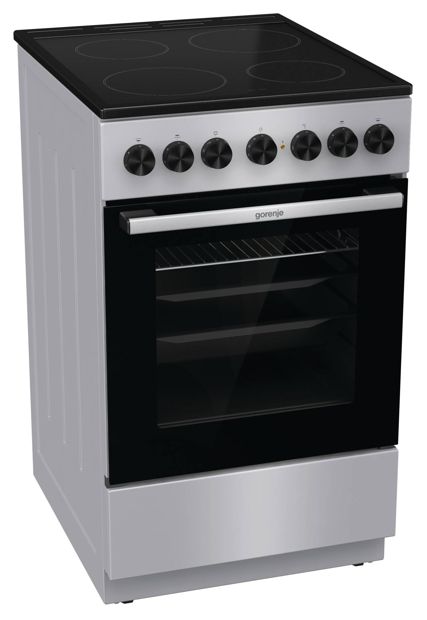 Плита электрическая Gorenje GEC5B41SG, стеклокерамика, серый