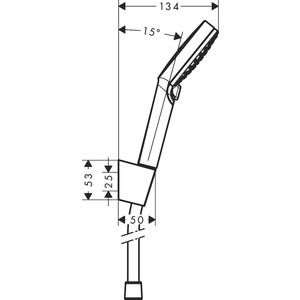 Душевой набор Hansgrohe Crometta Vario 2 режима (26692400) в Москвe