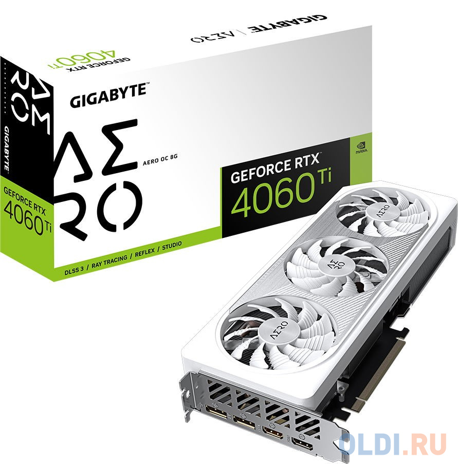 Видеокарта GigaByte nVidia GeForce RTX 4060 Ti AERO OC 8192Mb