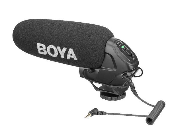 Накамерный суперкардиоидный конденсаторный микрофон-пушка Boya BY-BM3030 для фото и видеокамер, диктофонов