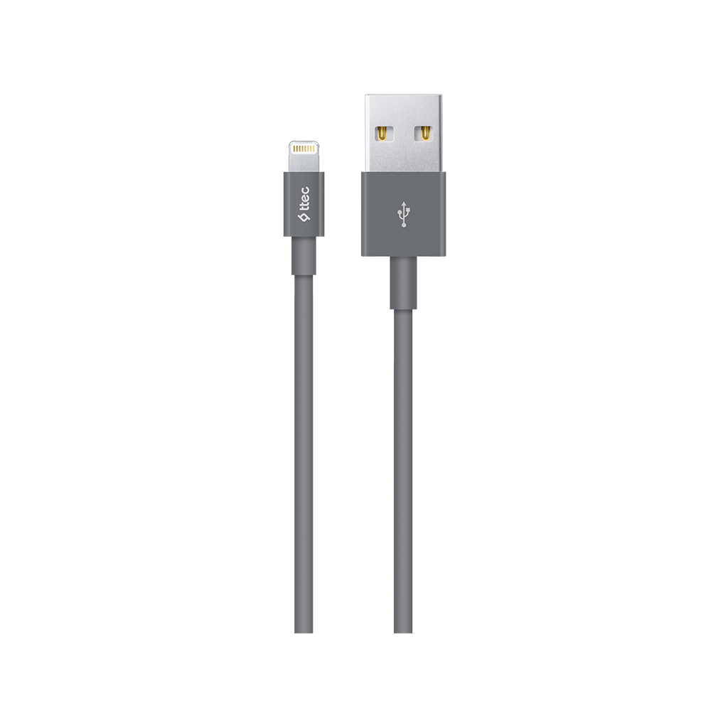 Дата-кабель USB-Lightning 8-pin, 1 м, серый, TTEC (2DK7508GR) в Москвe