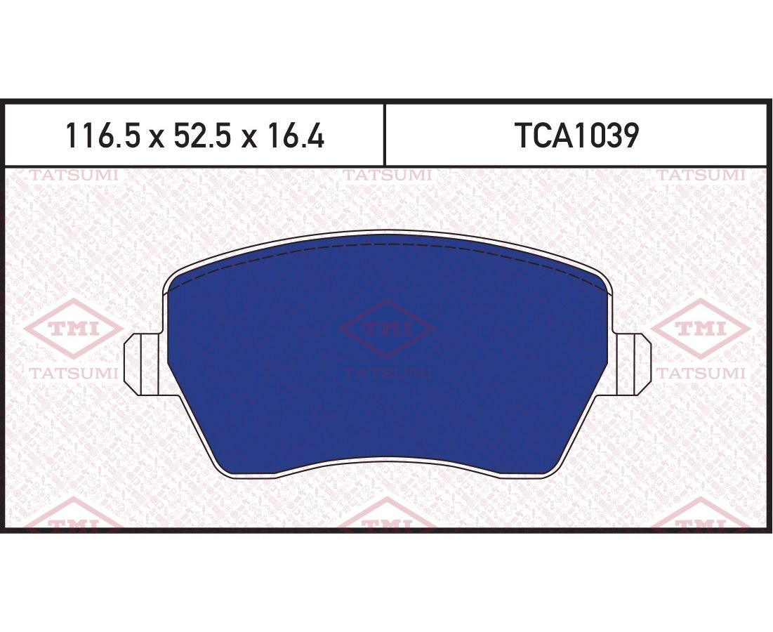 Колодки тормозные дисковые передние 41060AX625 TATSUMI