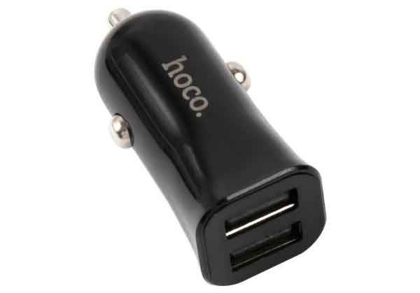 Автомобильное зарядное устройство Hoco RD3, 2USB, 2.4A, черный