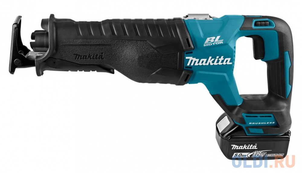 Makita DJR187RT Пила саб ак б\\щ,18В,2х5АчLi-ion,0-2300\\0-3000об\\м,ход-32мм,рез-255мм,3.4кг,чем,подсв