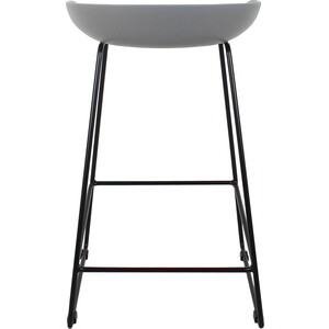Полубарный стул Bradex Neo серый с чёрными ножками (FR 0699)