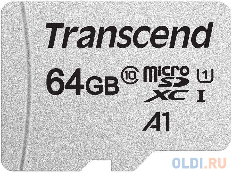 Карта памяти microSDXC 64Gb Class10 Transcend TS64GUSD300S w/o adapter