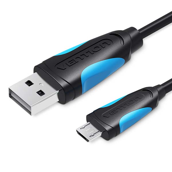 Кабель USB 2.0(Am)-Micro USB 2.0(Bm), 1.5м, черный Vention (VAS-A04-B150)