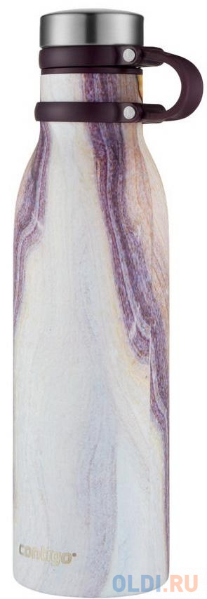 Термобутылка Contigo Matterhorn Couture 0,59л белый фиолетовый