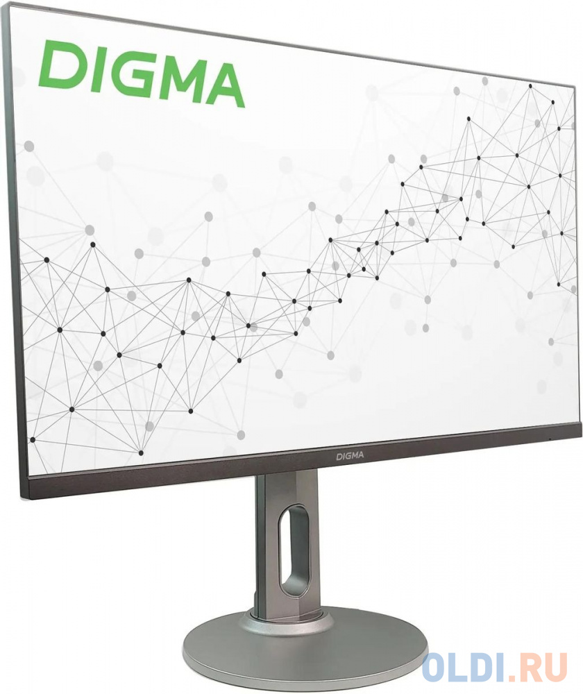 Монитор Digma 27" Progress 27P705Q черный IPS LED 5ms 16:9 HDMI M/M матовая HAS 300cd 178гр/178гр 2560x1440 75Hz FreeSync DP 2K 6.1кг