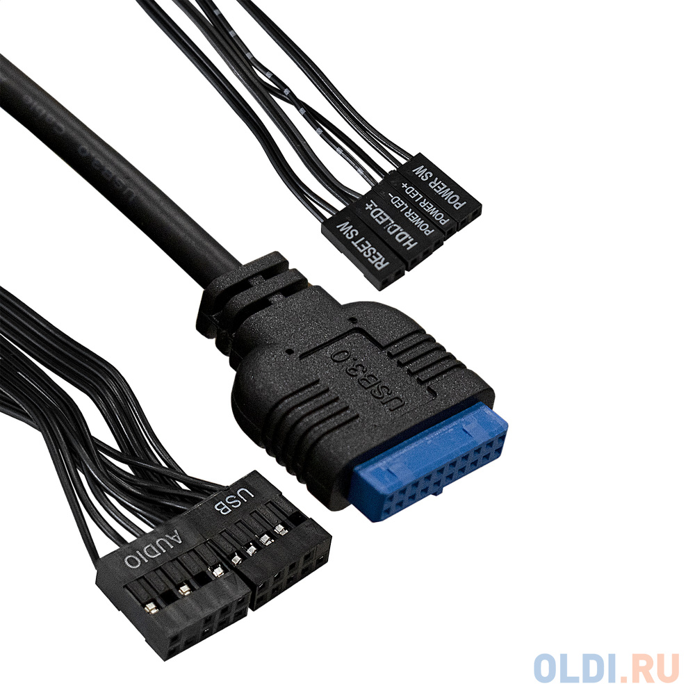 Корпус Miditower ExeGate CP-606U-AB600 (ATX, AB600 с вент. 8см, 1*USB+1*USB3.0, аудио)