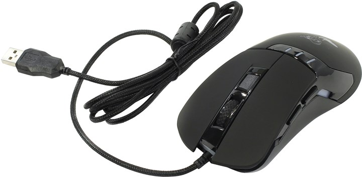 Мышь проводная Oklick 865G SNAKE Black USB, 2400dpi, оптическая светодиодная, USB, черный