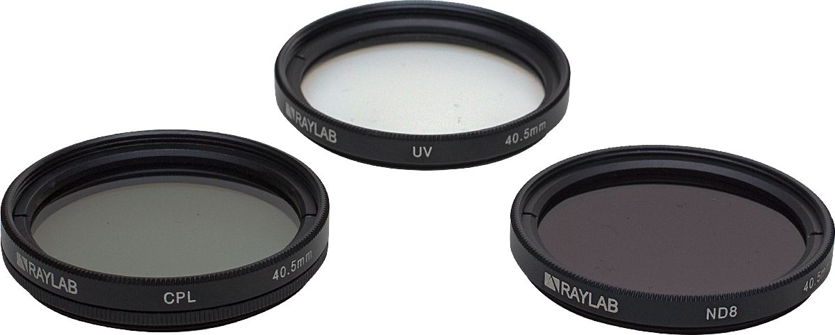 Набор из 3 фильтров RayLab (UV,CPL,ND8) 40,5mm