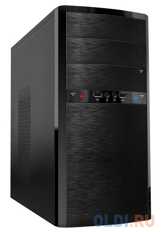 Корпус microATX InWin Powerman ES722BL/BK Без БП чёрный 6113479