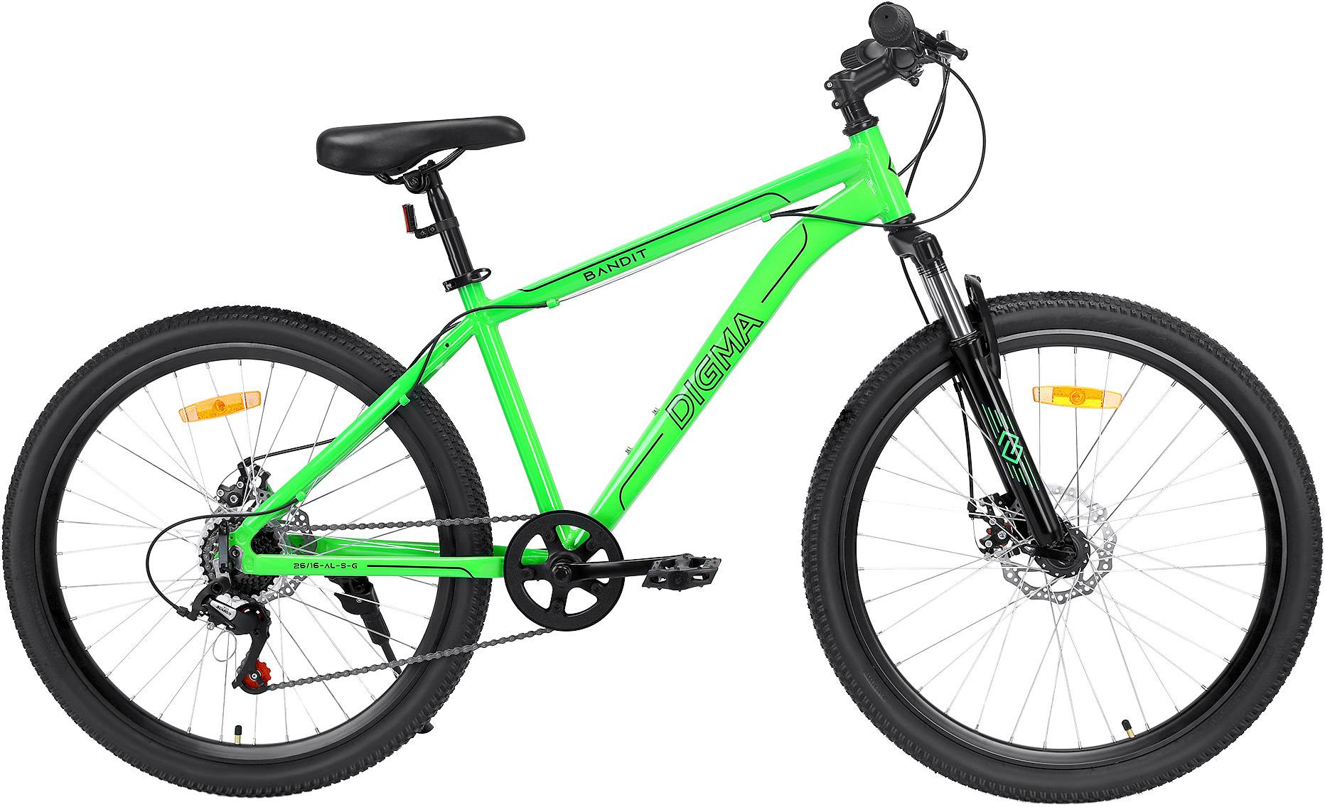 Велосипед горный Digma Bandit зеленый (bandit-26/16-al-s-g)