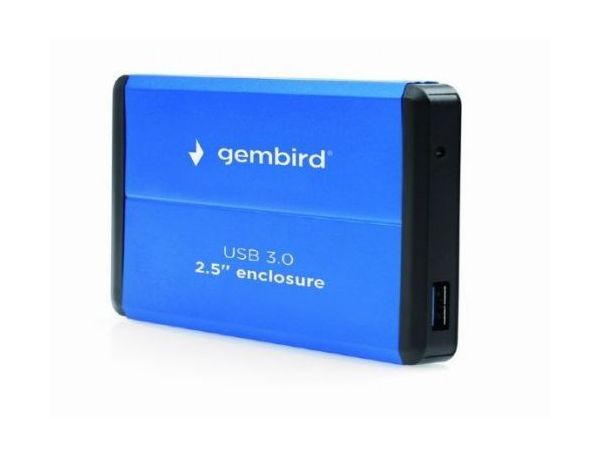 Внешний корпус для HDD/SSD Gembird EE2-U3S-2-B 2.5" синий (EE2-U3S-2-B)
