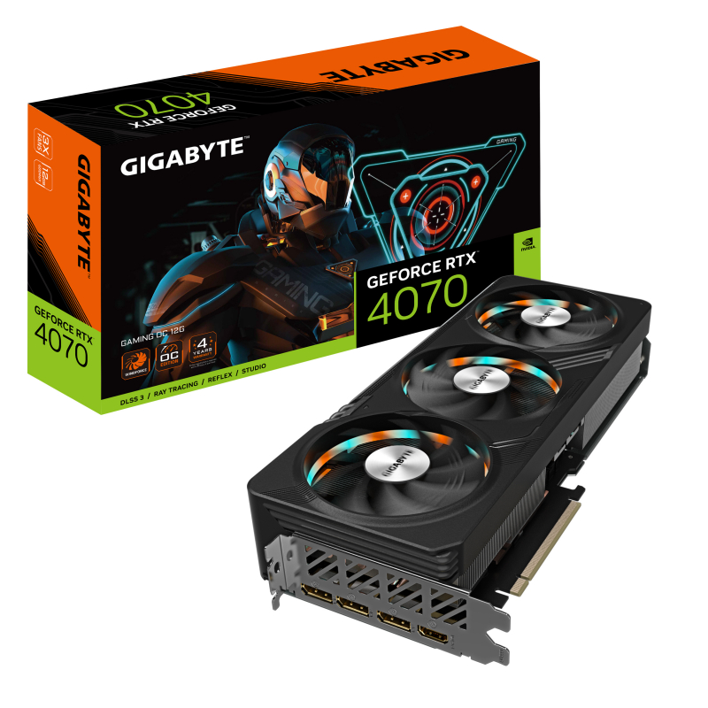 Видеокарта GIGABYTE GeForce RTX 4070 GAMING OC 12G (GV-N4070GAMING OC-12GD) в Москвe