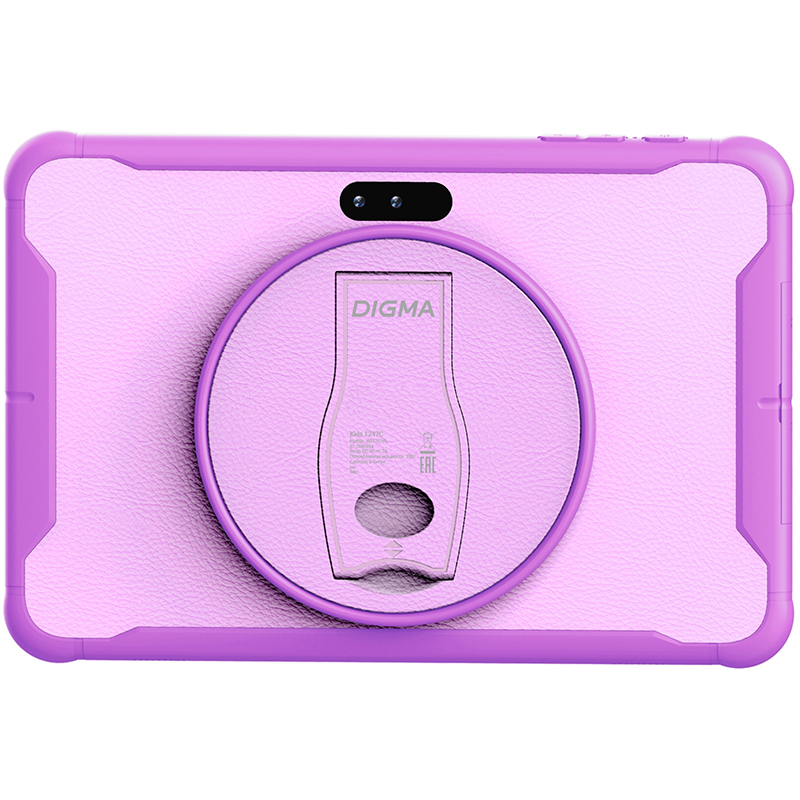 Планшет Digma Kids 1247C Purple (Unisoc T310 2.0Ghz/4096Mb/64Gb/4G/GPS/Wi-Fi/Bluetooth/Cam/10.1/1280x800/Android) в Москвe