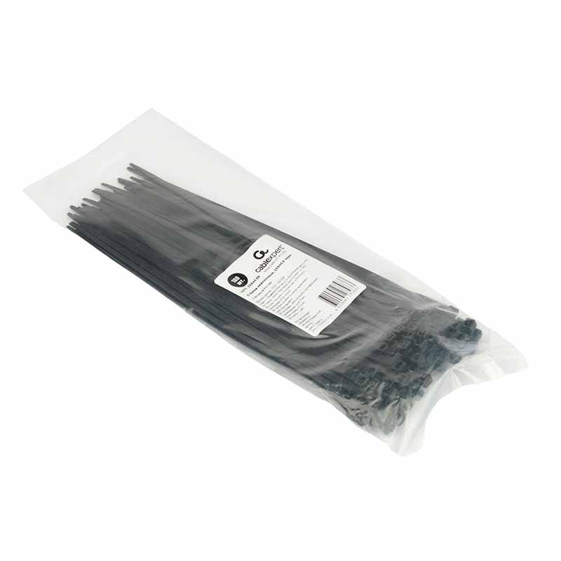 Стяжки пластиковые Gembird Cablexpert 250x4.8mm 100шт Black NYT-250x4.8B