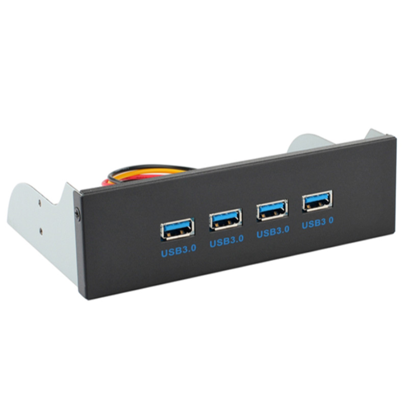 Контроллер Планка на переднюю панель Gembird 4xUSB-A 3.0 FP5.25-USB3-4A