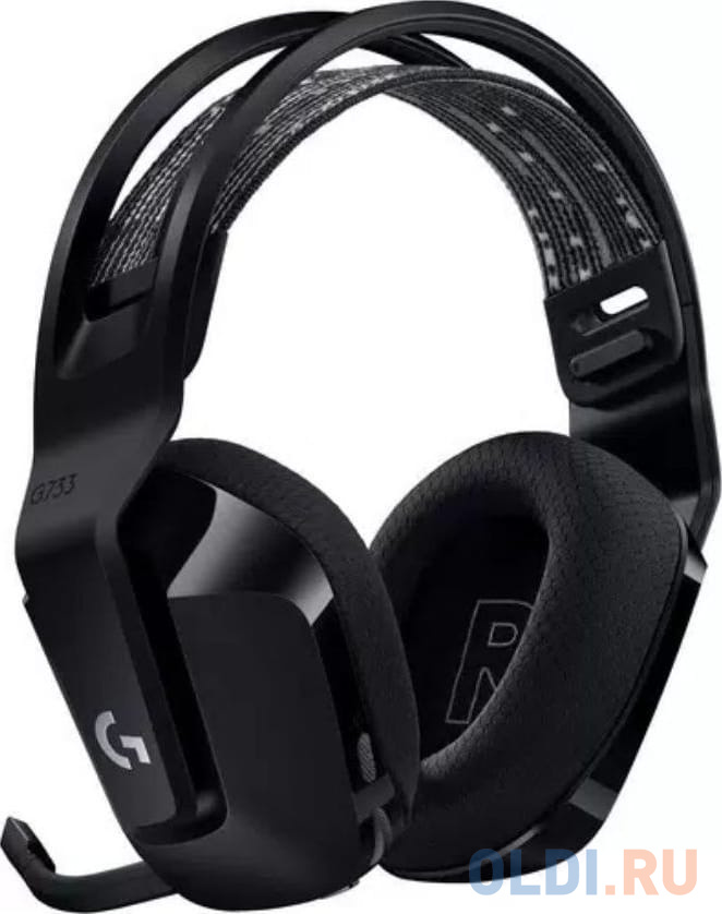 Наушники с микрофоном Logitech G733 Lightspeed черный мониторные Radio оголовье (981-000867)