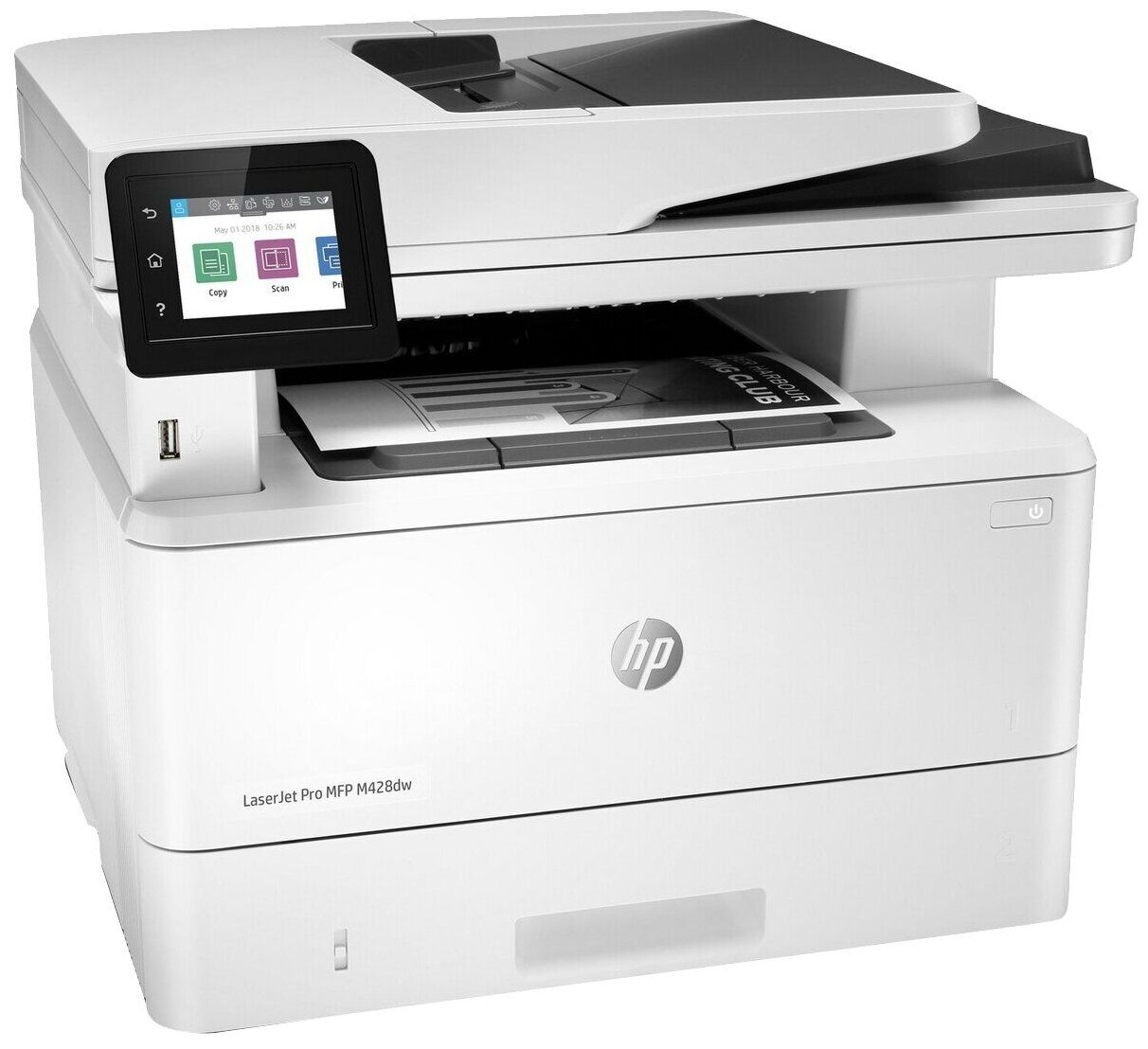 МФУ лазерный HP LaserJet Pro RU M428dw (W1A28A#B19) A4 Duplex Net WiFi белый/черный