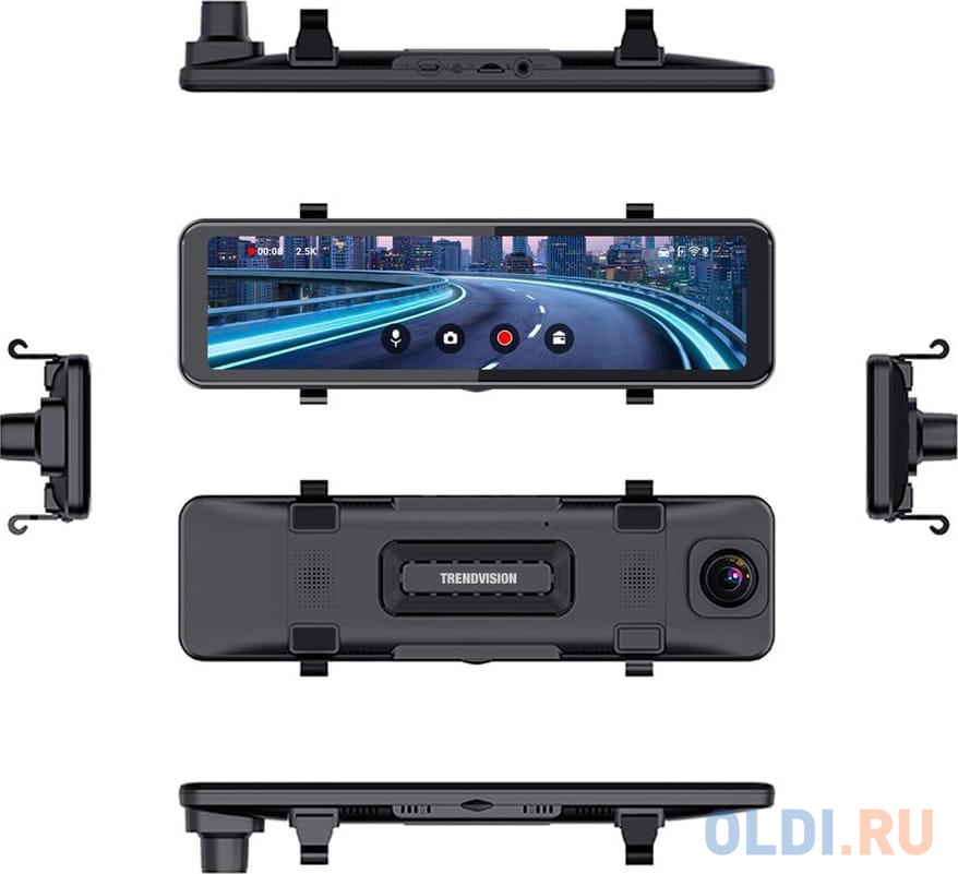 Видеорегистратор TrendVision CarPlay Mirror черный 2Mpix 2160x3840 2160p 150гр. MSTAR 8826 в Москвe