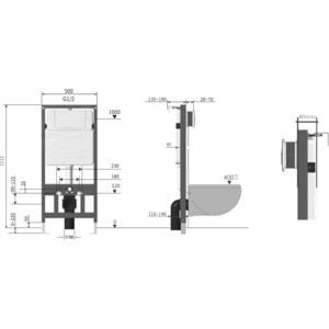 Инсталляция для унитаза Vincea VIS-601