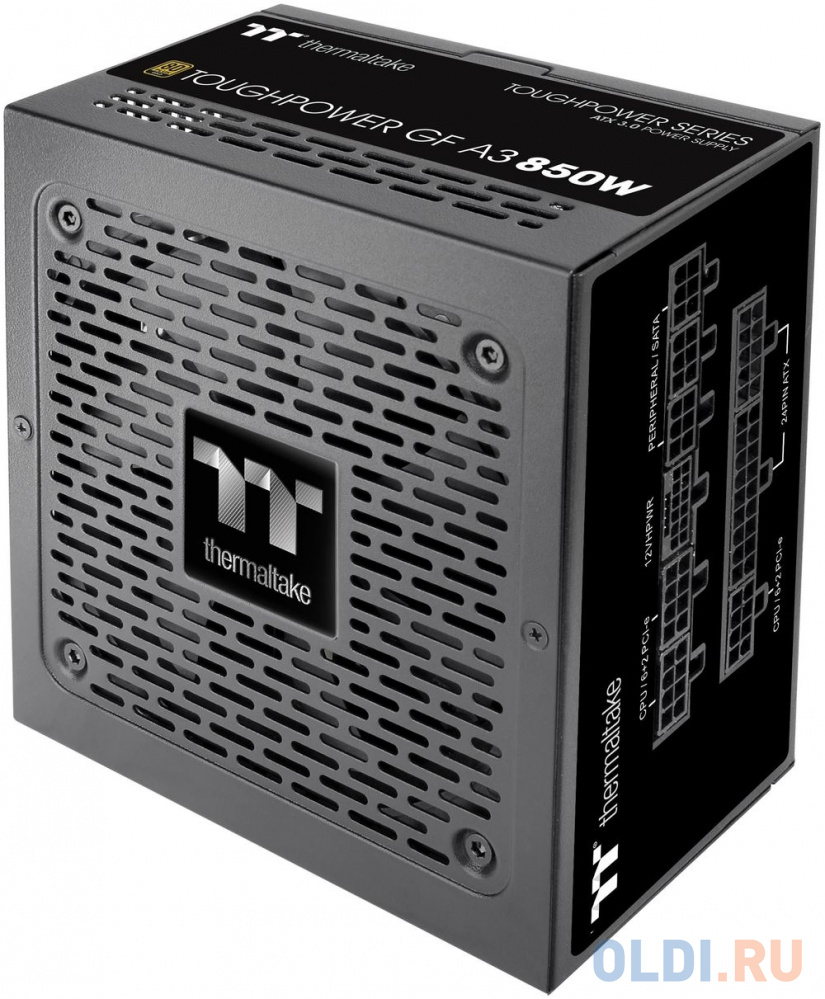 Блок питания Thermaltake ATX 850W Toughpower GF A3 Gen.5 80+ gold (20+4pin) APFC 140mm fan color LED 12xSATA Cab Manag RTL в Москвe