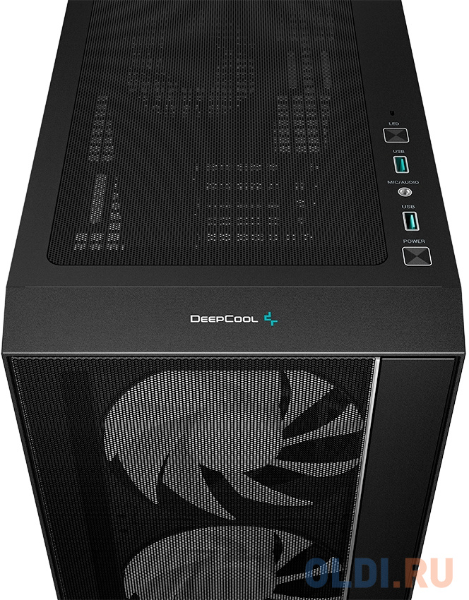 Deepcool MATREXX 55 MESH V4 без БП, боковое окно (закаленное стекло), 3xARGB LED 140мм вентилятора спереди, 1xARGB LED 120мм вентилятор сзади, черный, в Москвe