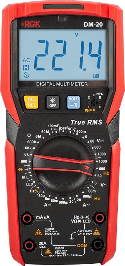 Мультиметр RGK DM-20 (776455)