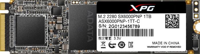 Твердотельный накопитель (SSD) ADATA 1Tb SX6000 Pro, 2280, M.2, NVMe (ASX6000PNP-1TT-C)